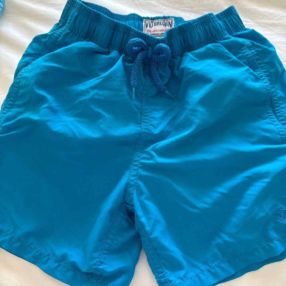 Vilebrequin Kids Swim Trunks - Bright Teal Blue